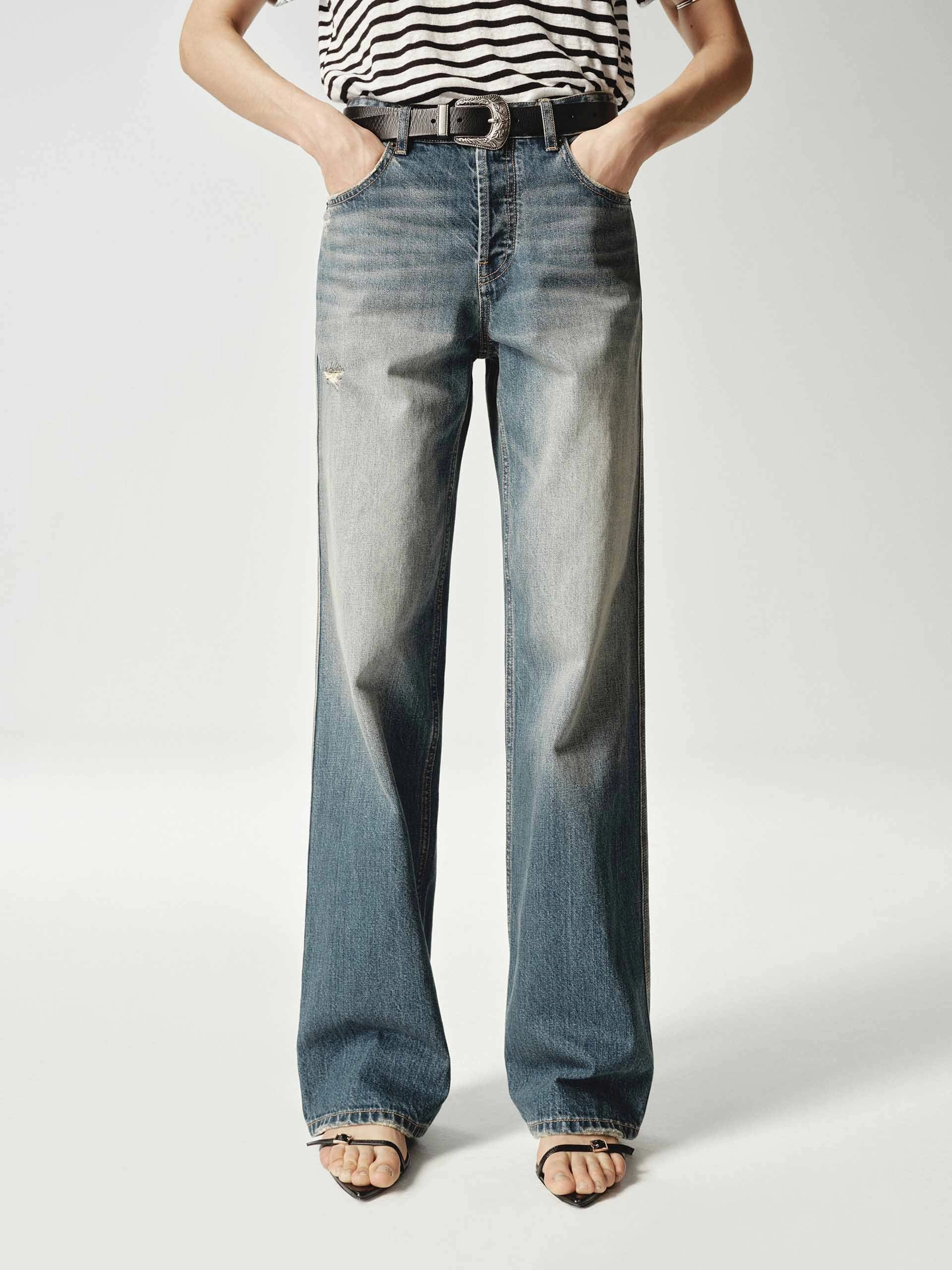 Spring Mood Outdoor Enthusiast Formal Vintage Distressed Straight Jeans