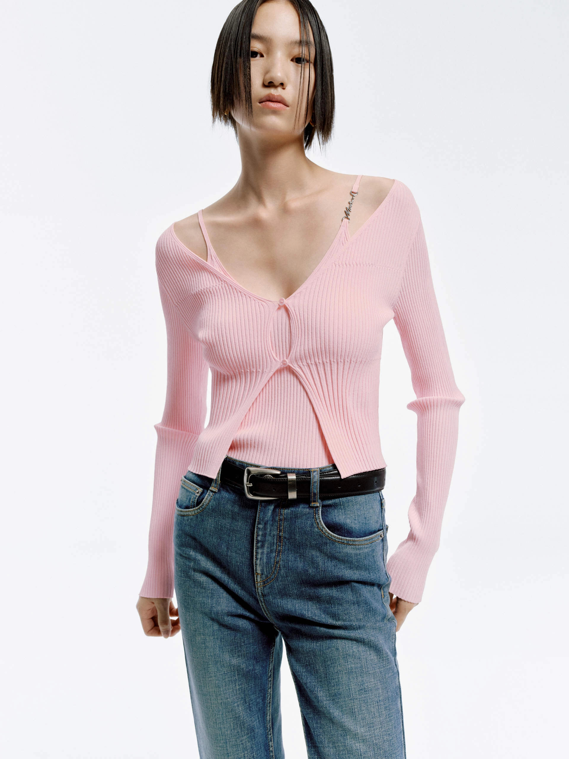 NonIrritatingTags Ribbed Tank and Cardigan Set