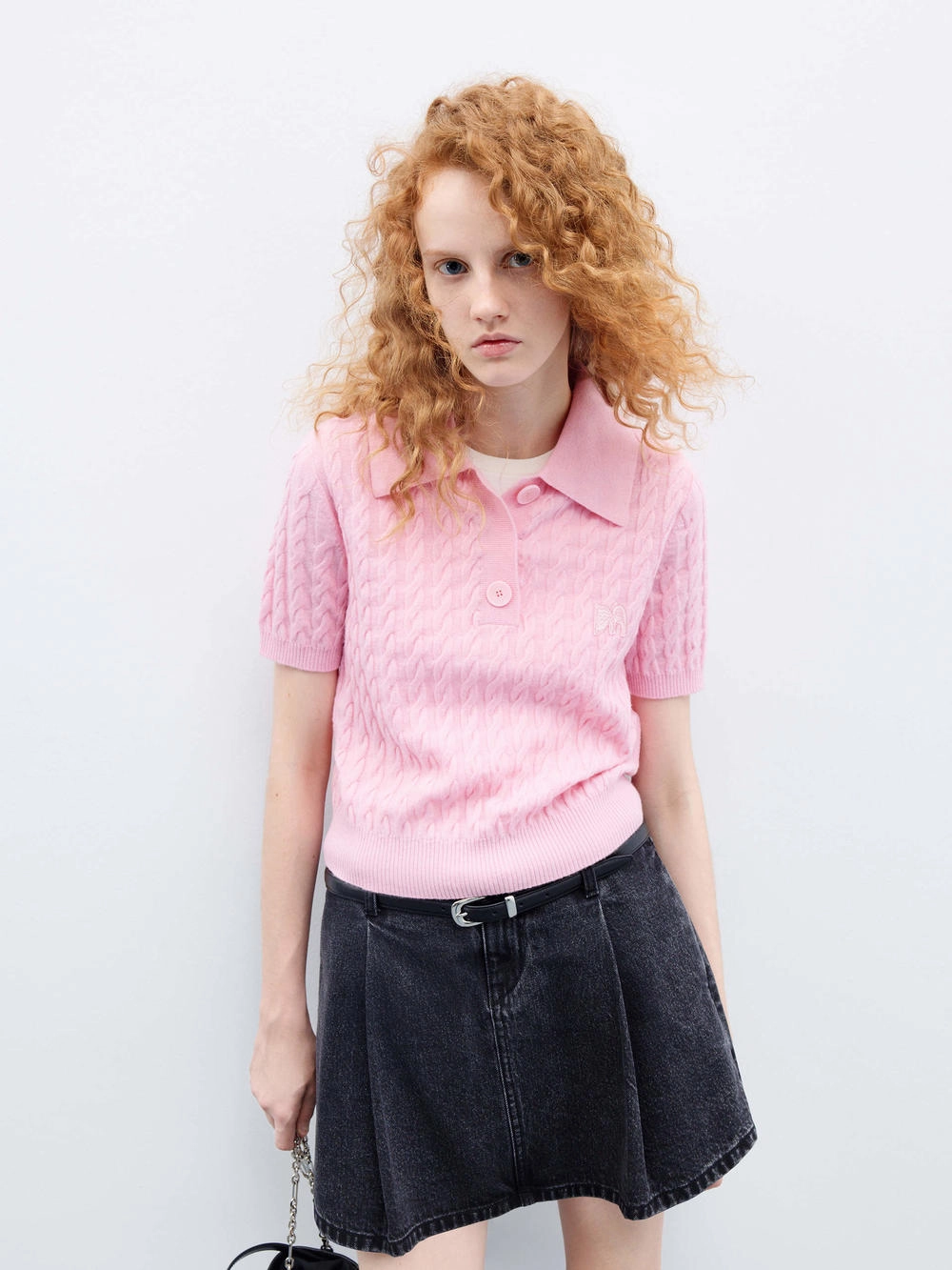 Wool Cable Knitted Top Stretchy Top QuickDry Texture
