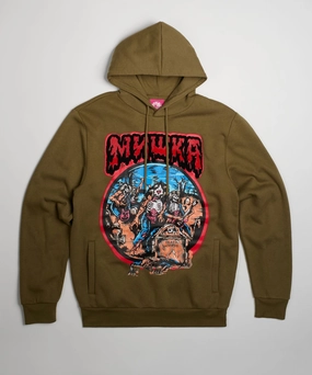 Mishka Band Hoodie - Olive Green Airflow Mesh Insert