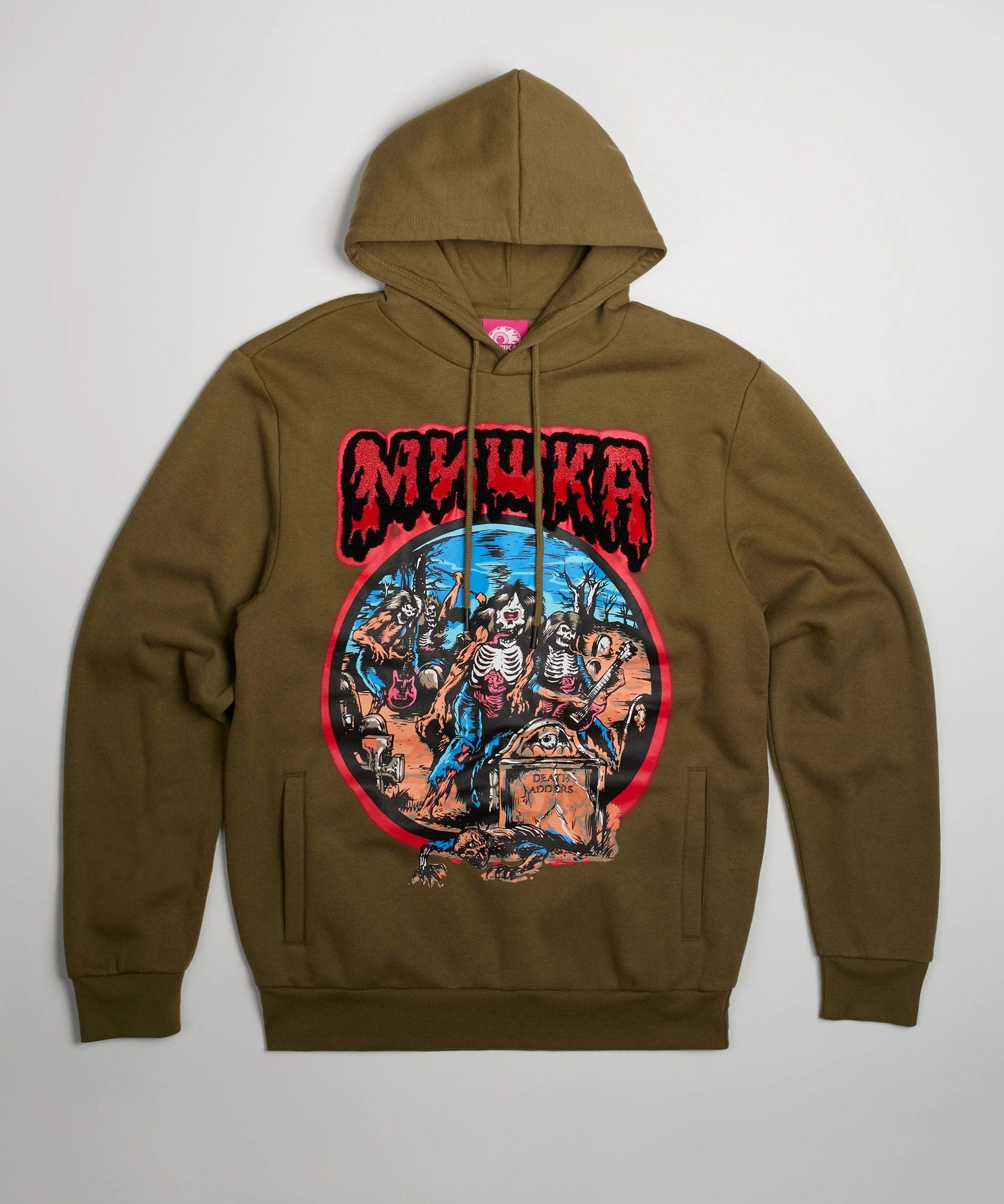 Mishka Band Hoodie - Olive Green Airflow Mesh Insert