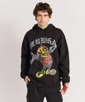 Mishka Cyco Bootleg Hoodie - Black TaglessCollar Organic Cotton Fiber