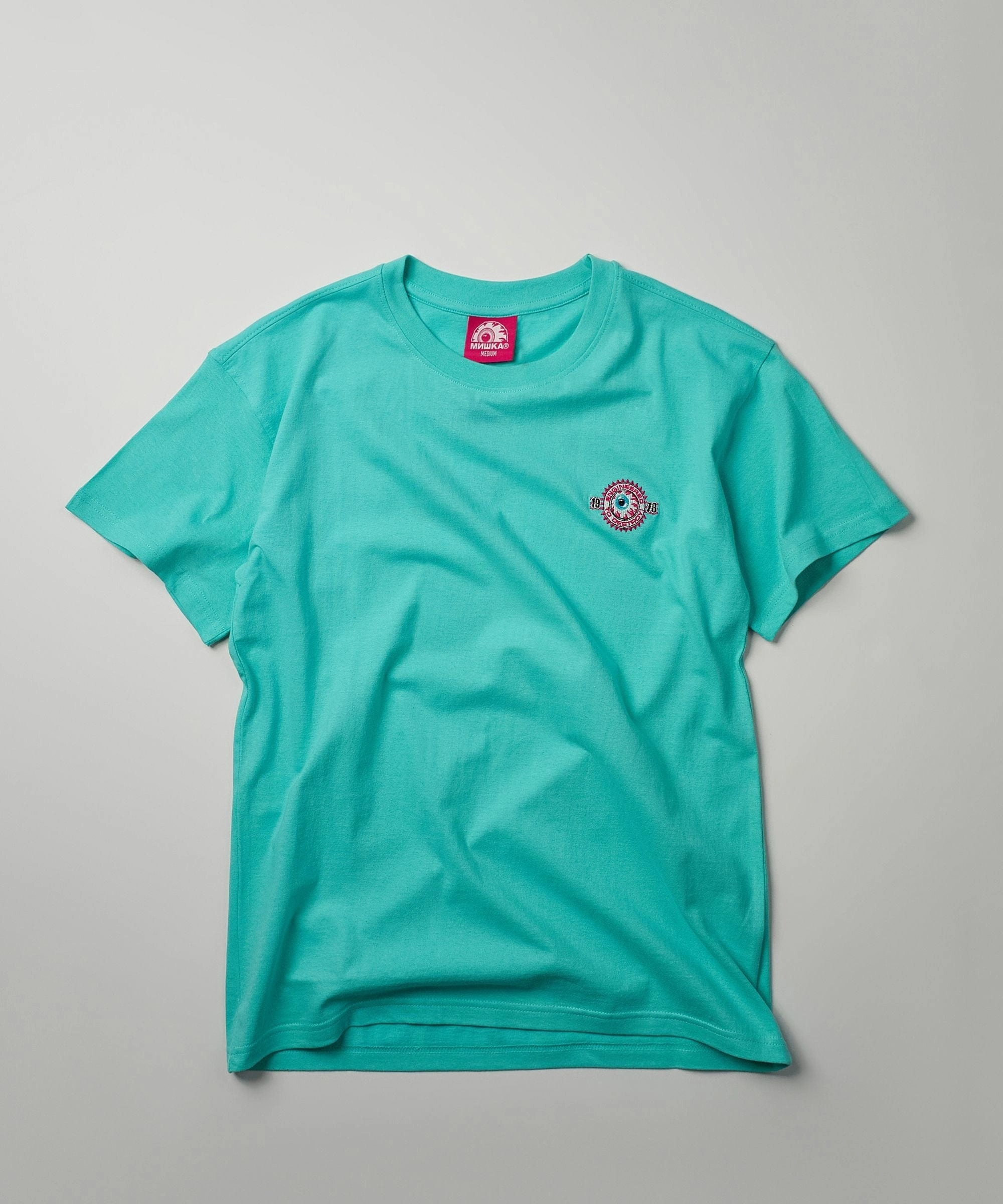 Mishka Death Adders Embroidered Short Sleeve Tee - Light Blue Soft Brushed Lining AntiPilling