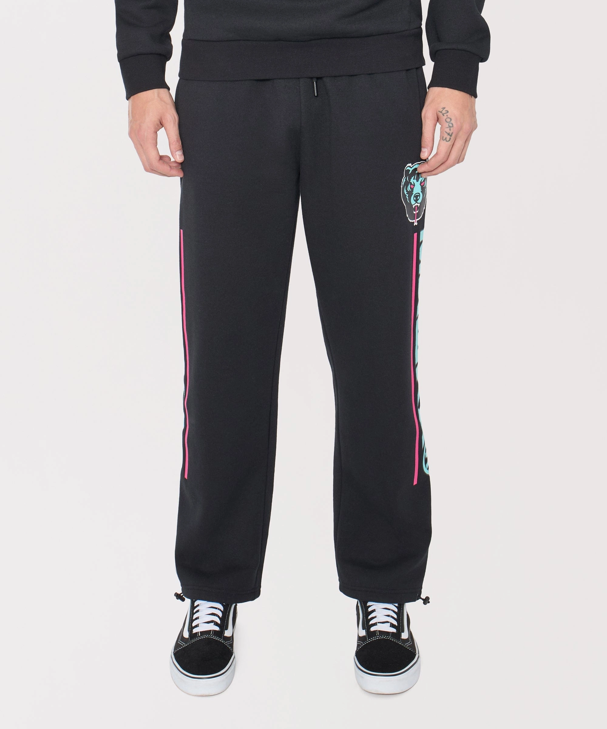 Mishka Death Adders Straight Fit Sweatpants - Black Printed design