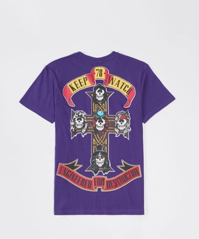 Mishka Destruction Short Sleeve Tee - Purple Flexible Material