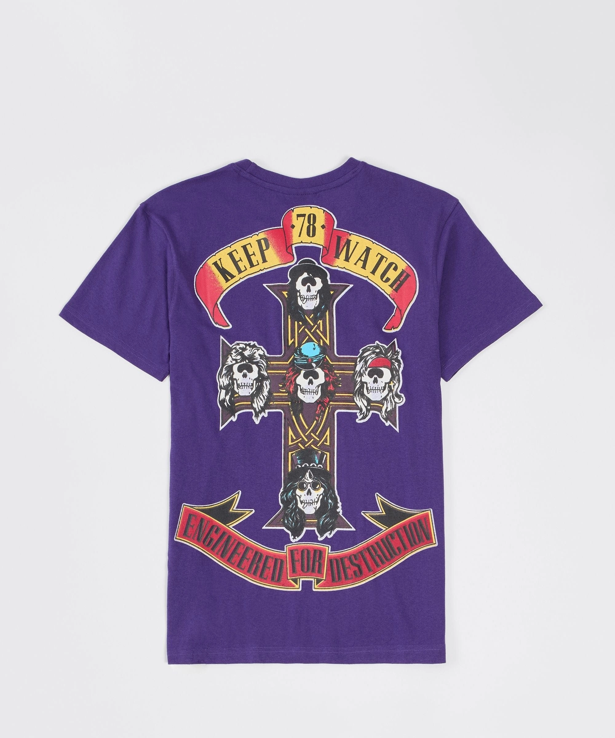 Mishka Destruction Short Sleeve Tee - Purple Flexible Material