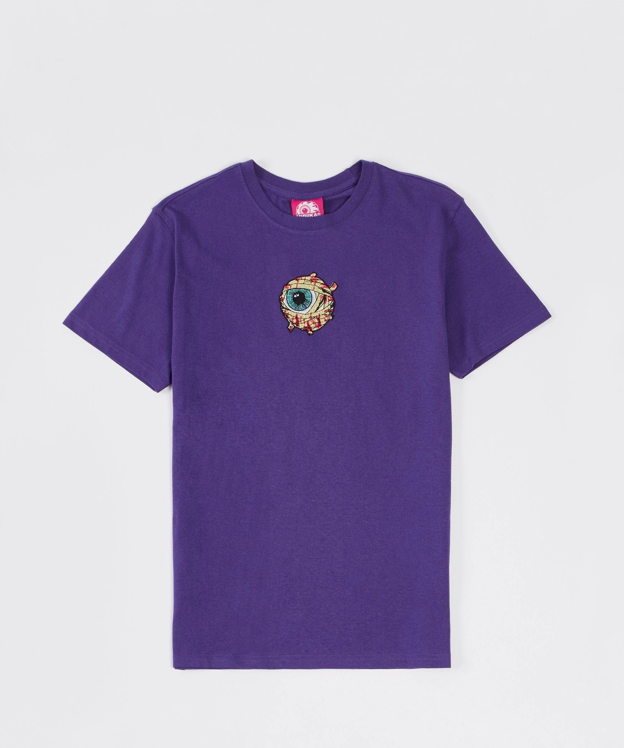 Mishka Haunted Short Sleeve Tee - Purple ButterSoftTexture Grid Texture Fabric