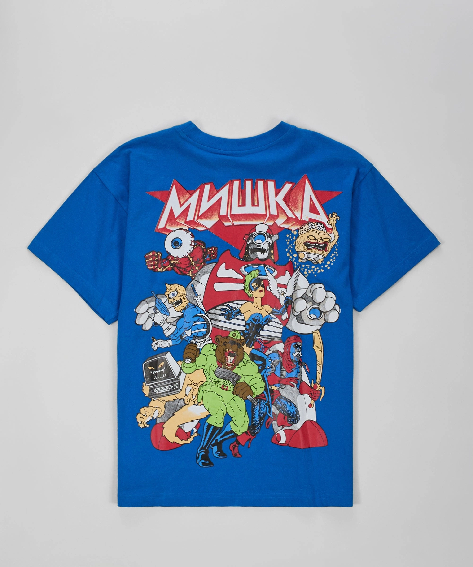 Mishka Logo Keep Watch Short Sleeve Tee - Blue AntiPill Surface