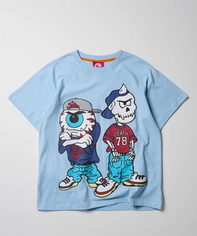 Wear Resistant Fabric BondedHemline Mishka Nineties Short Sleeve Tee - Light Blue