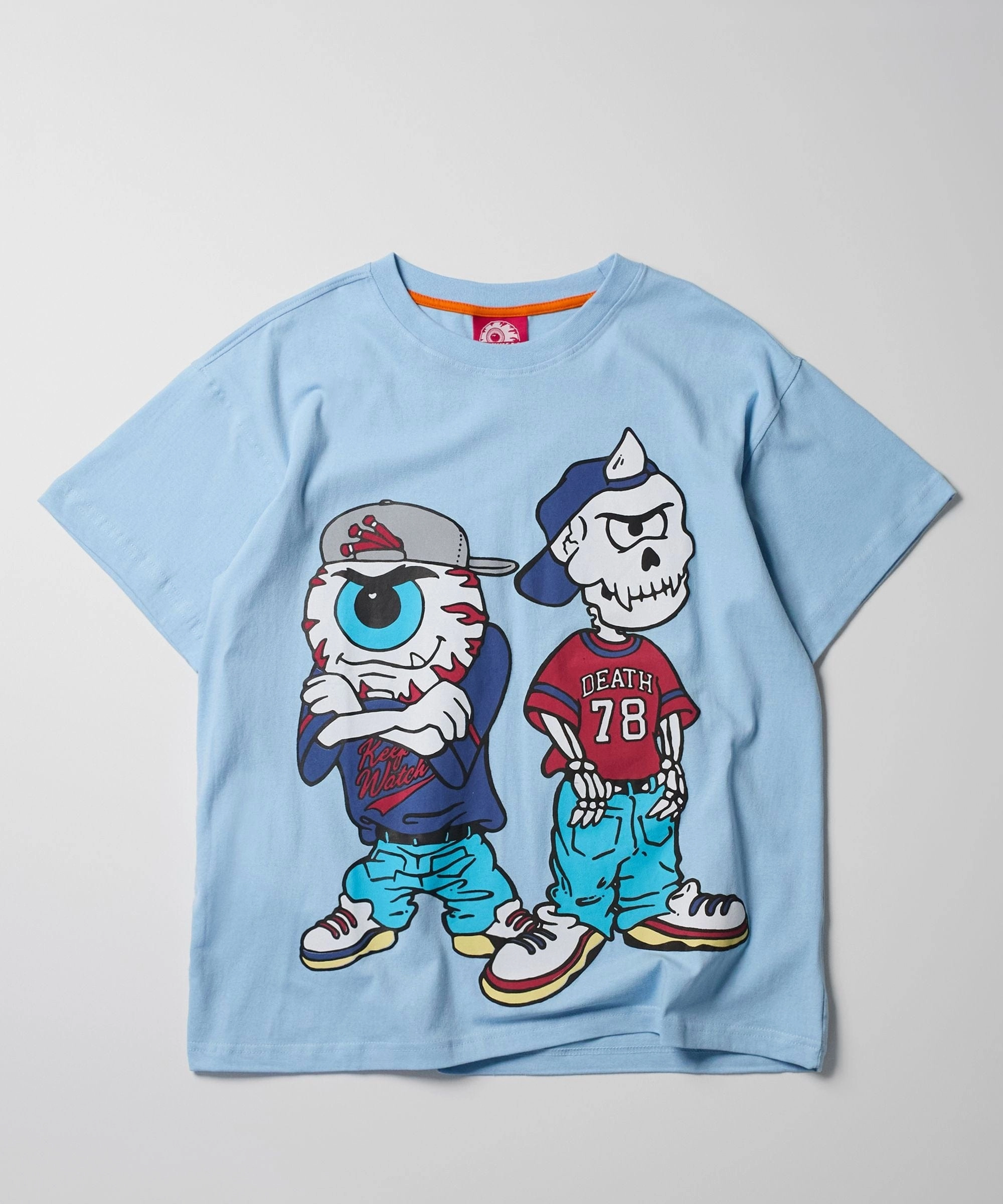 Wear Resistant Fabric BondedHemline Mishka Nineties Short Sleeve Tee - Light Blue