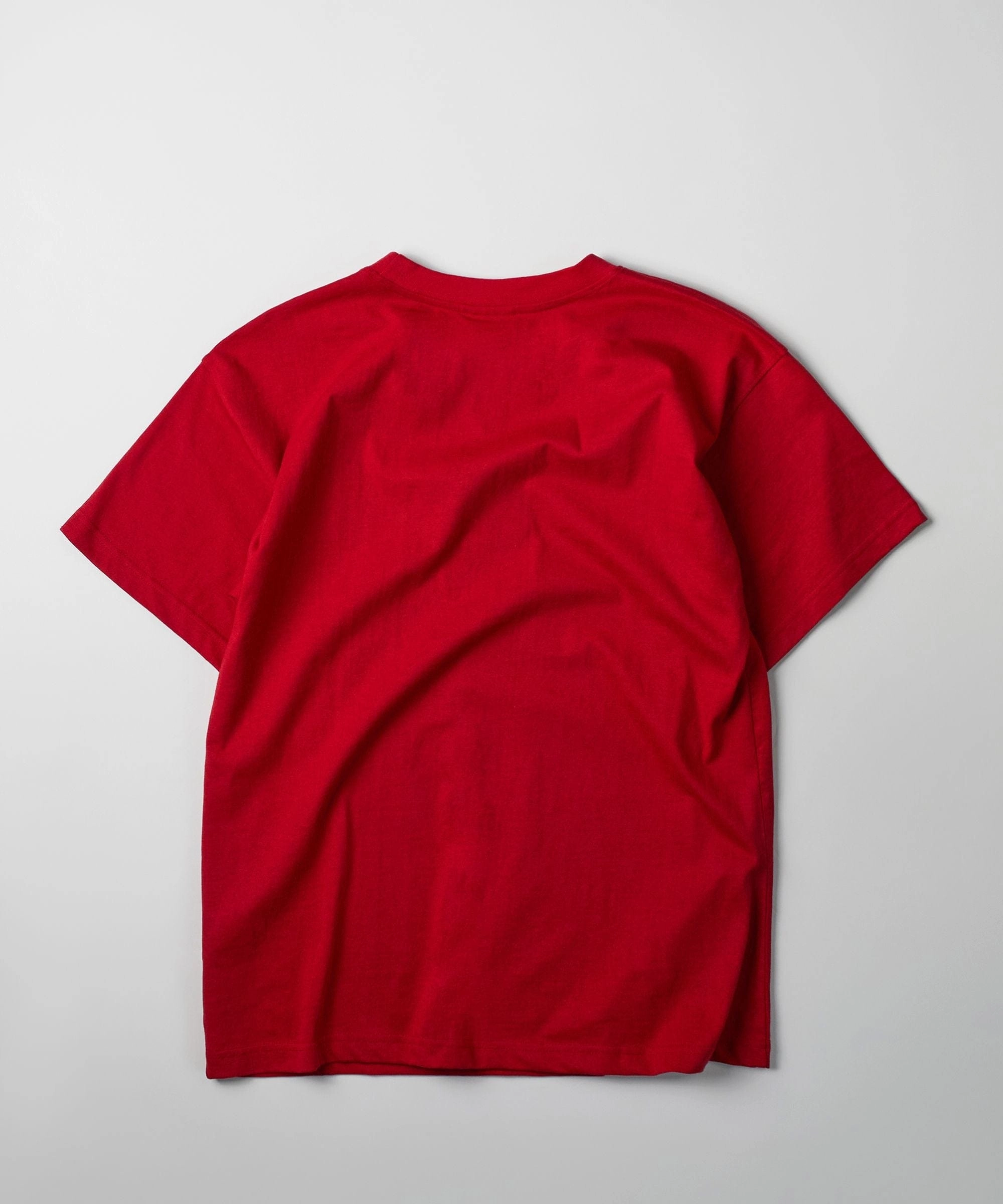 Mishka Still King Embroidered Short Sleeve Tee - Red WideNeckOpening MultiPanelBreathability