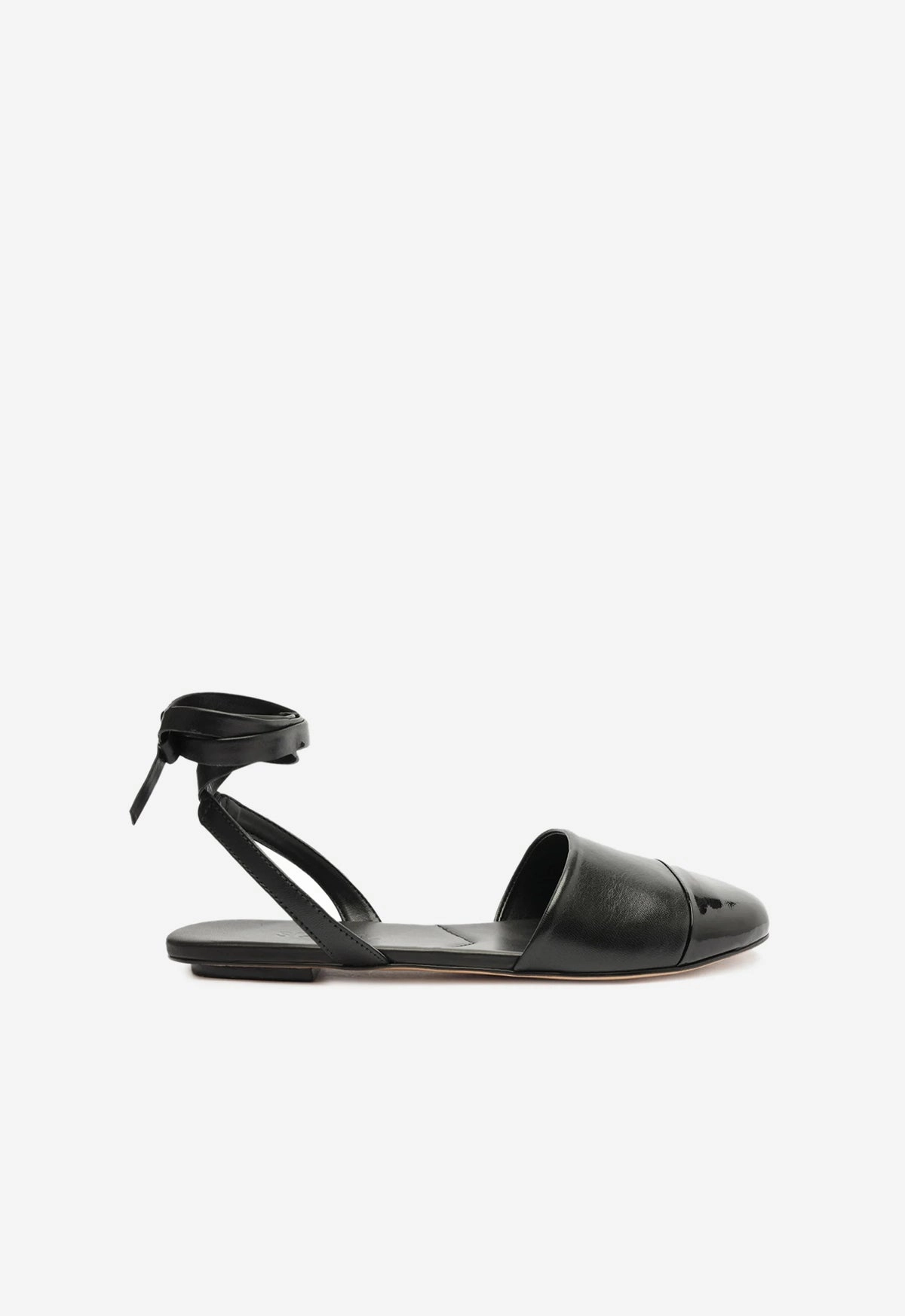 Square Time Ariel Leather Flat