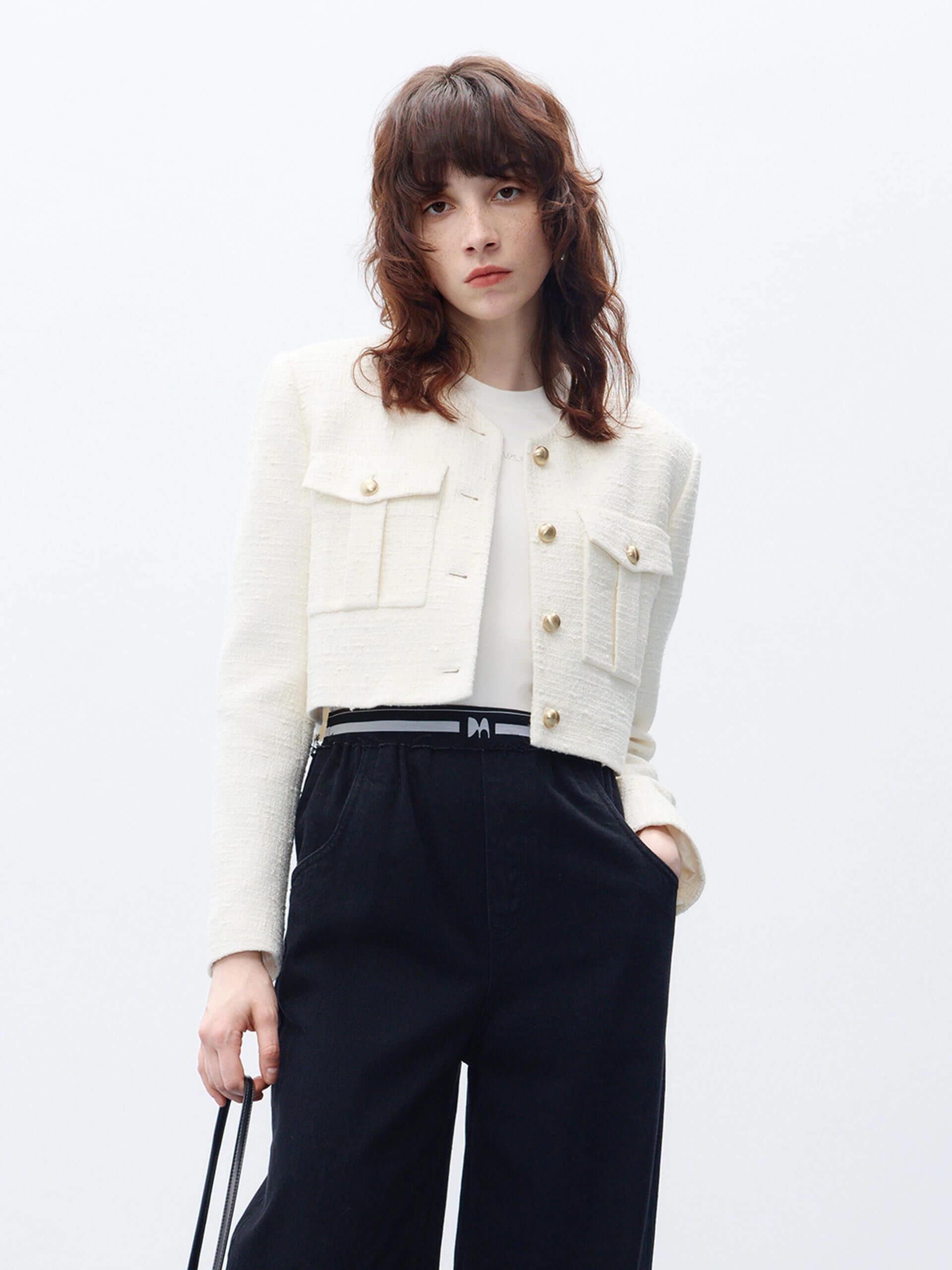 Thermal Reflective Lining Cozy Design Boxy Fit Pocket Coat