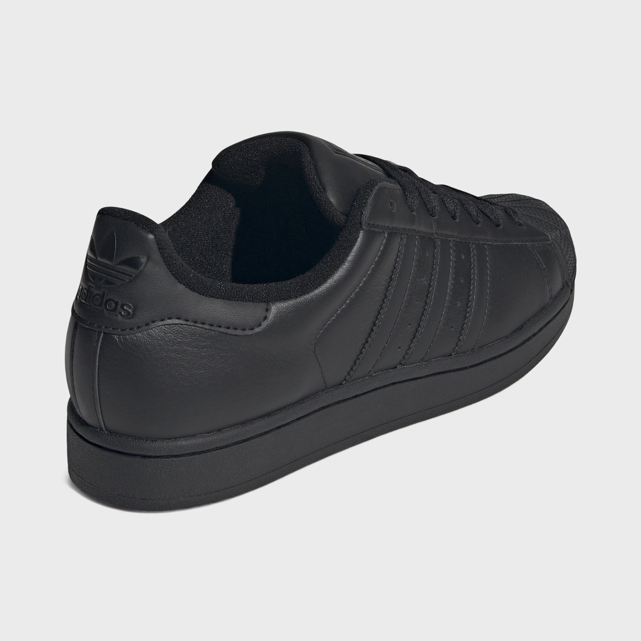adidas Superstar II Black / Black - Black Agility Step Adaptive Lacing Mechanism
