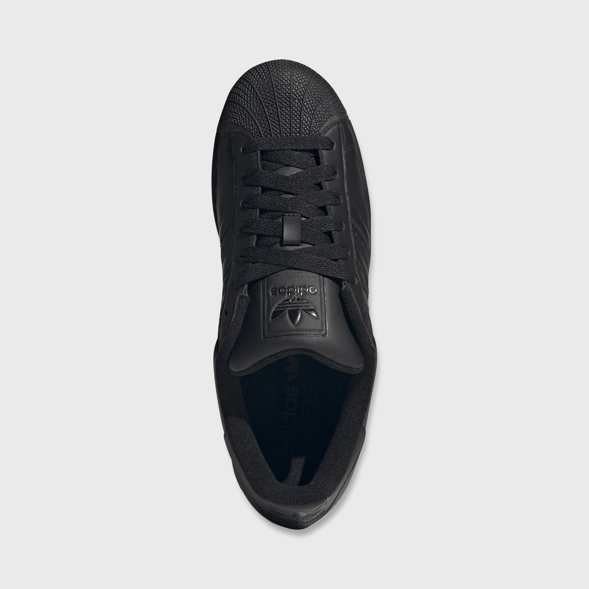 adidas Superstar II Black / Black - Black Hyper Durable Outsole