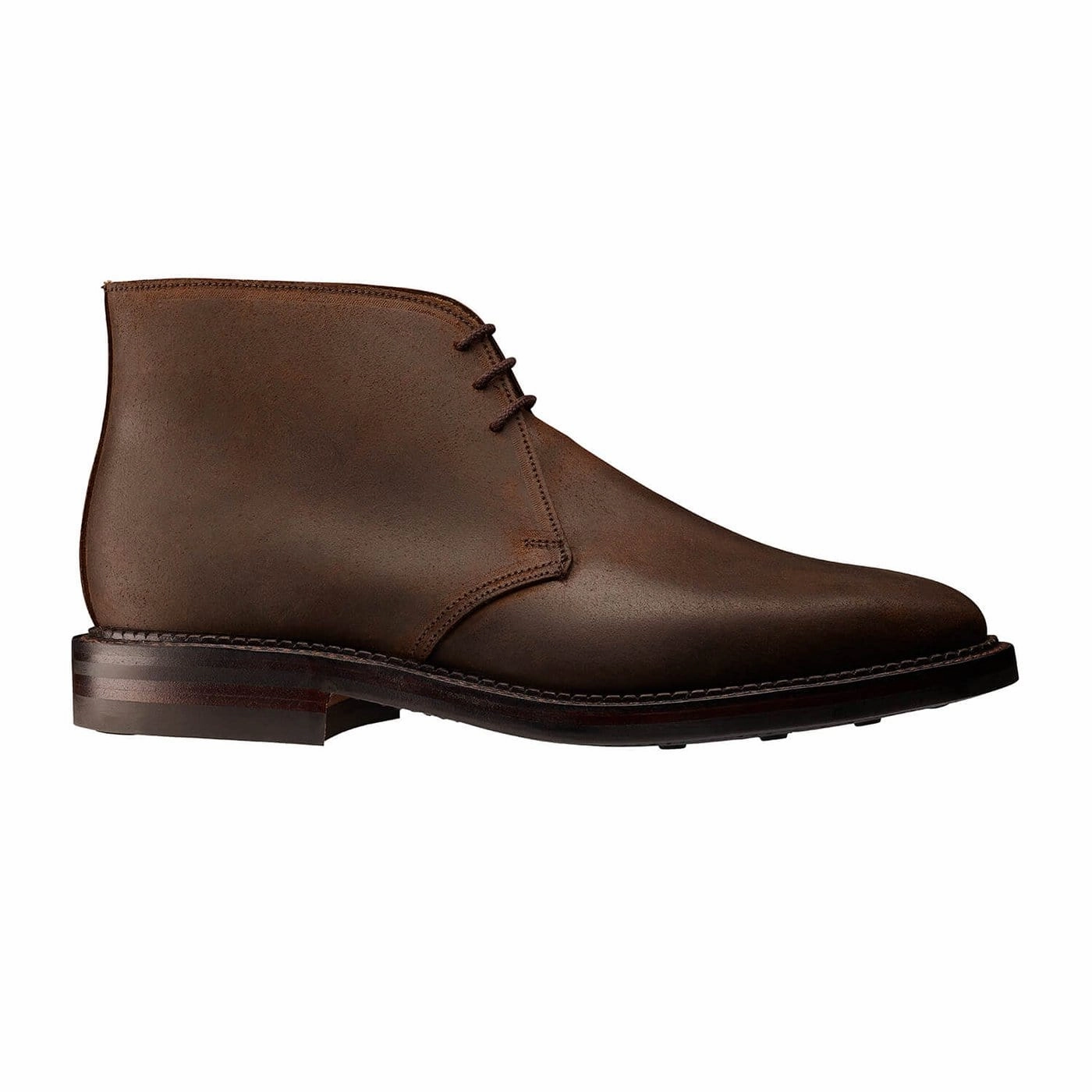 Comfort Ankle Silver Glow Molton Dark Brown Rough-Out Suede