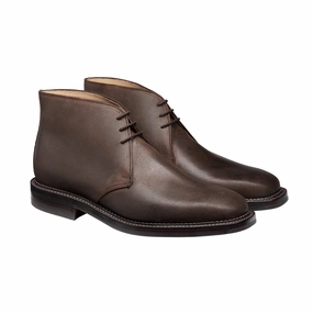 Molton Dark Brown Rough-Out Suede Slip Resistant Backcountry Camper Knit Top