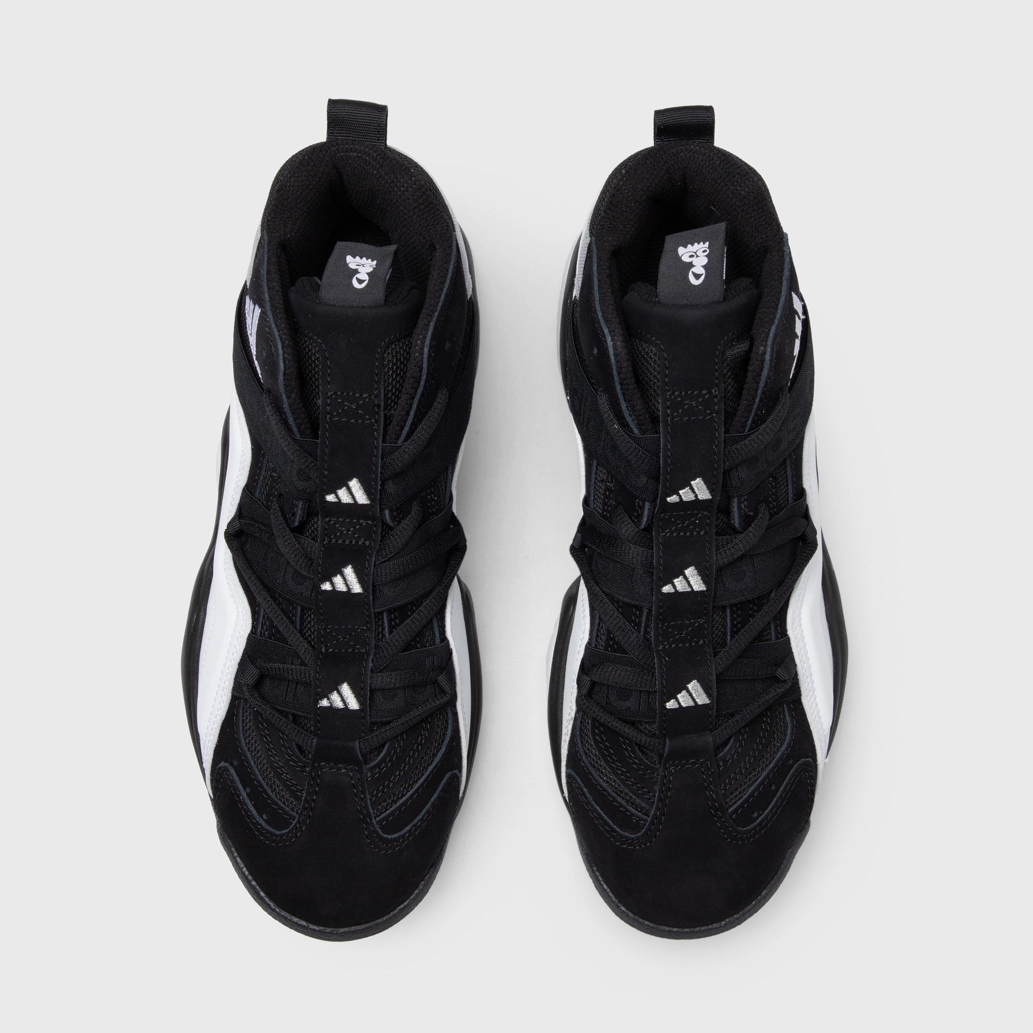 adidas Originals Top Ten 2000 Core Black / Cloud White - Silver Metallic Flexible Tread Pattern
