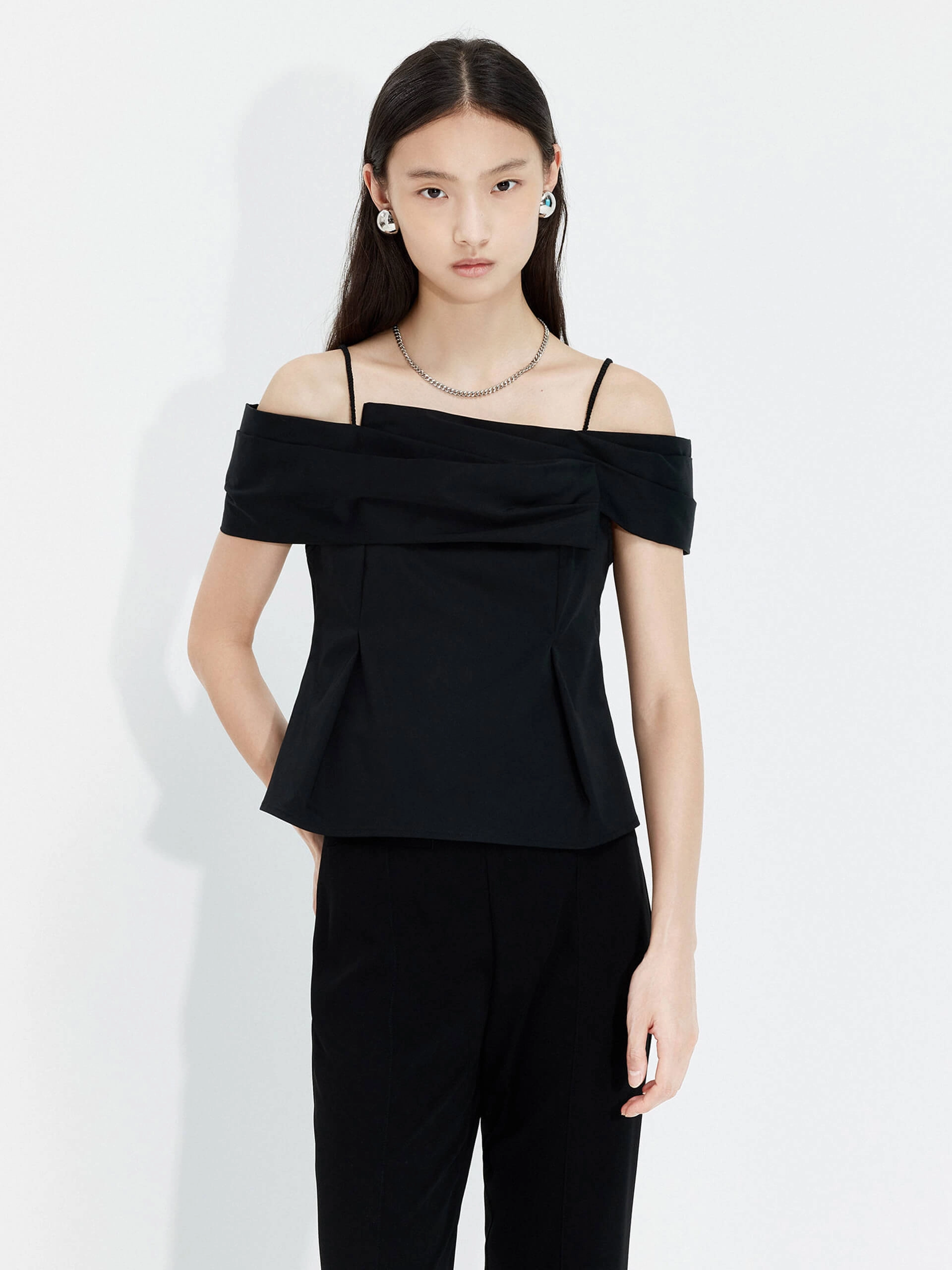 Low Profile Zipper Quick Dry Fabric Back Zip Fitted Top