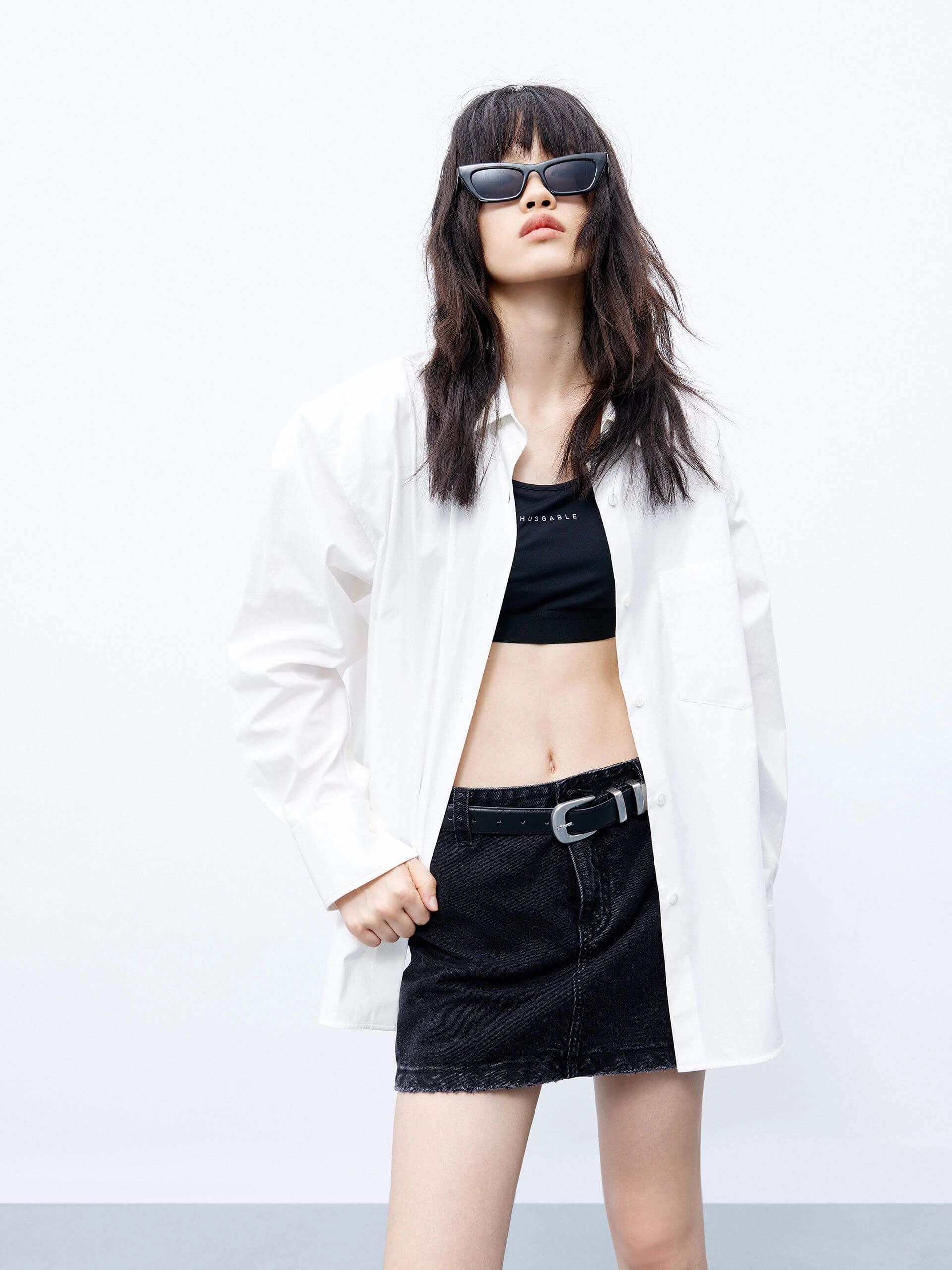 Oversized Classic Cotton Shirt EasyCareMaterial SlipResistant