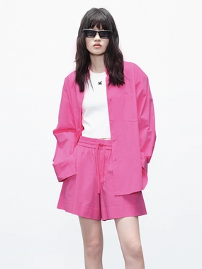 Button Down Collar Style Oversized Classic Cotton Shirt