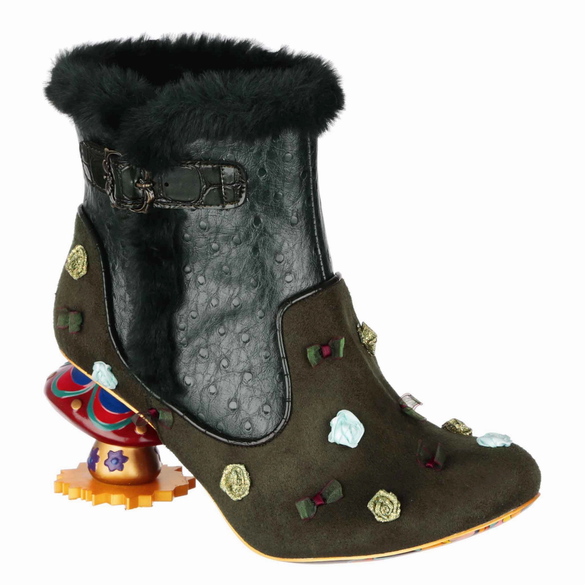 Mushroom Meadow Elegant Stiletto Shoes