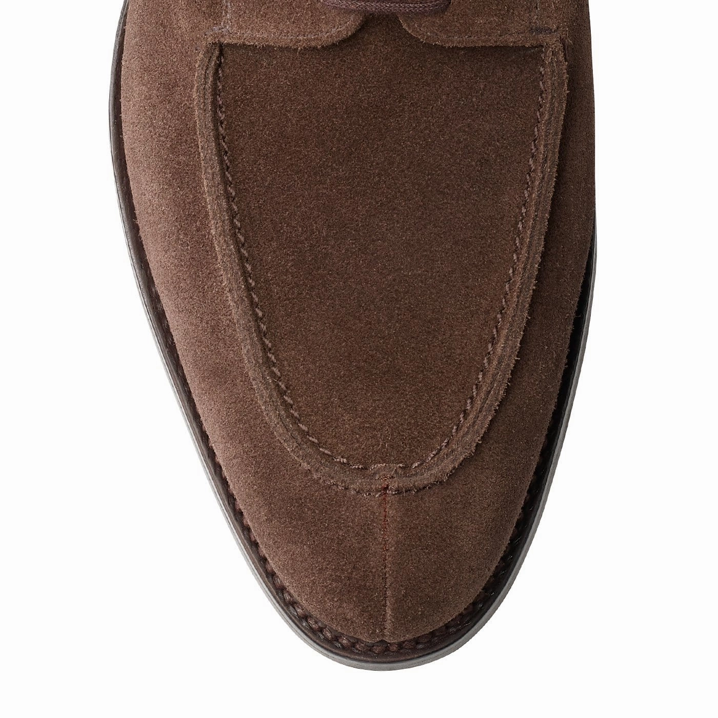 Premium Craft Minimal Detail Hardwick Dark Brown Suede