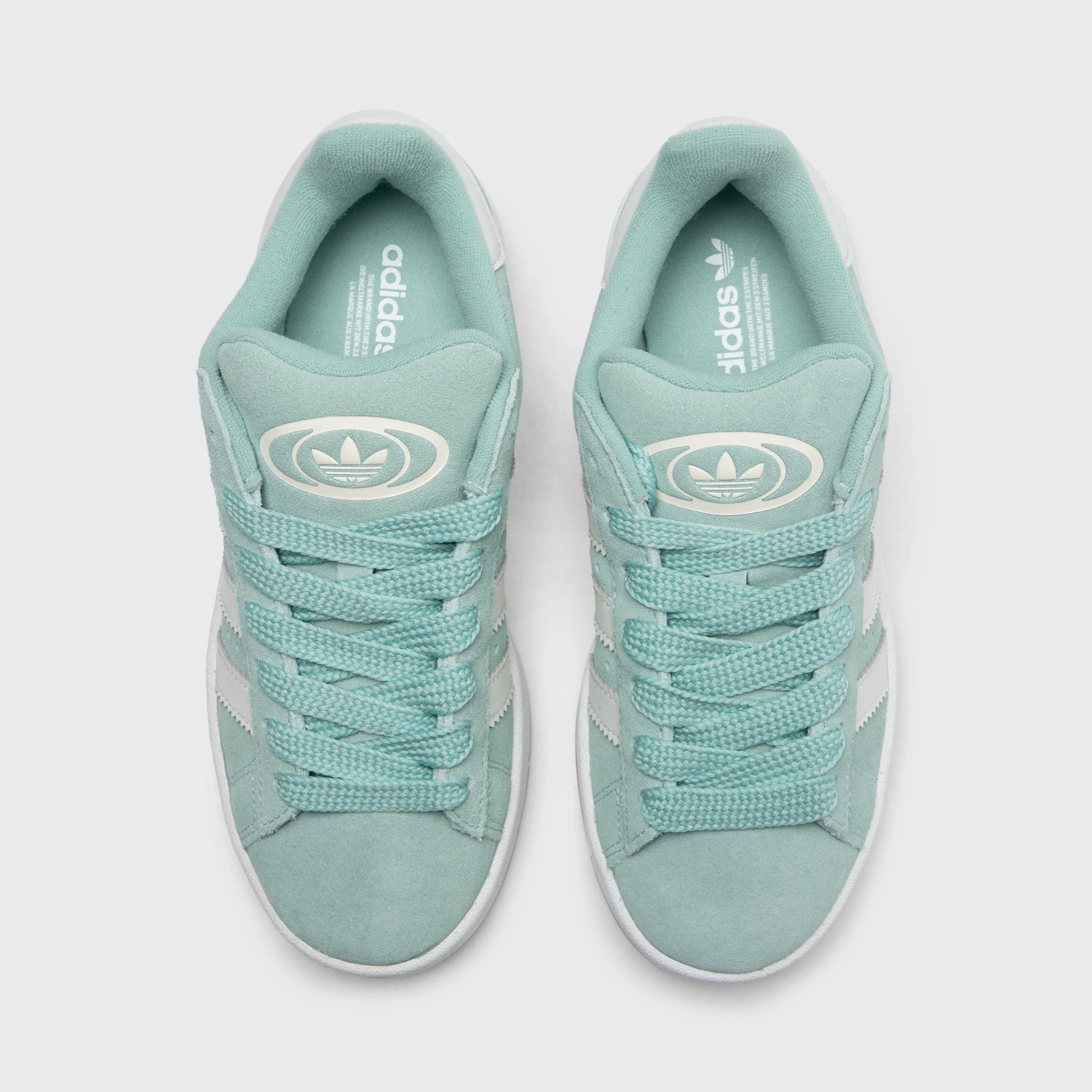 Walk Comfort Abrasion Resistant Mesh adidas Juniors' Campus 00s Haze Green / Grey - Gum