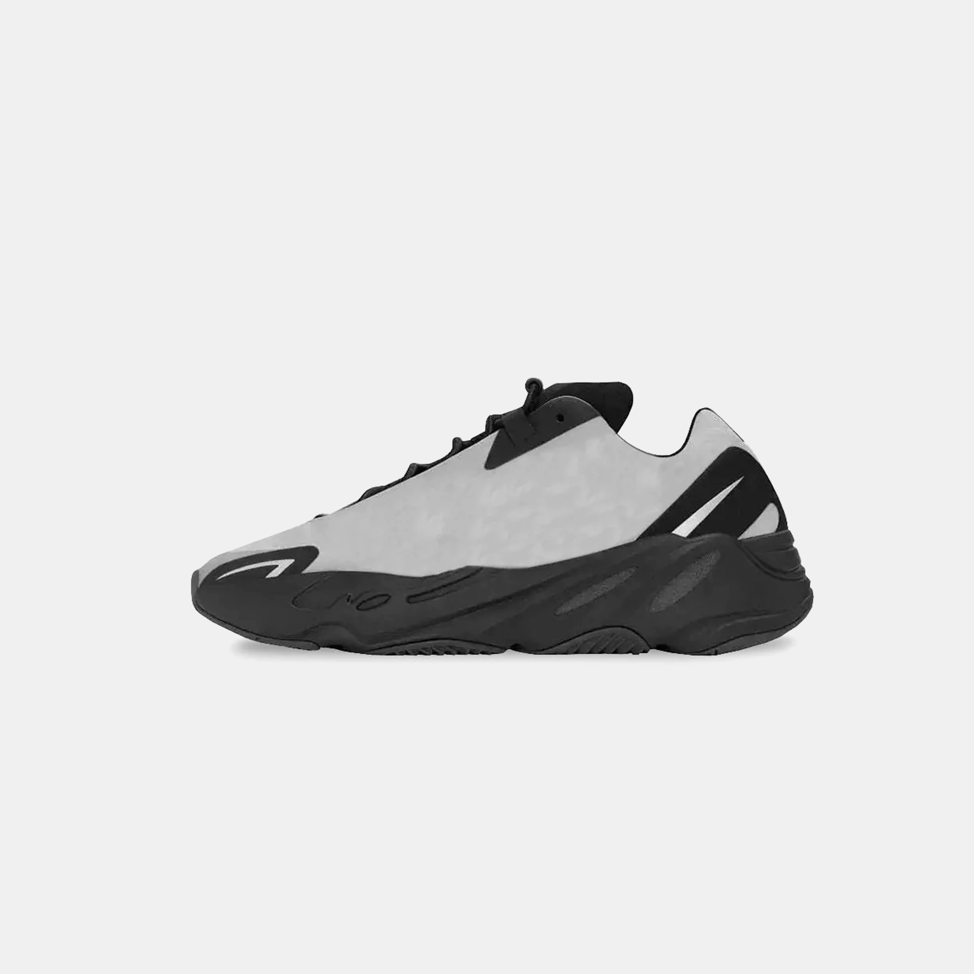 Hexagonal Tread Pattern Neutral Stance Balanced Adidas Yeezy Boost 700 MNVN Metallic
