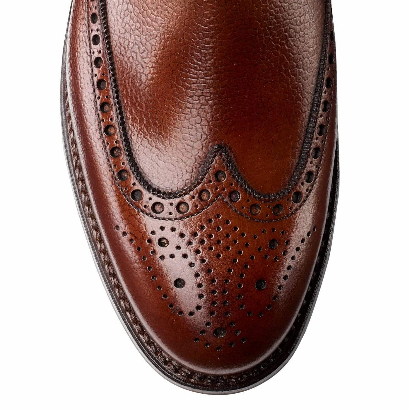 Leather Material Versatile Traction Pattern Newbury Tan Scotch Country Grain
