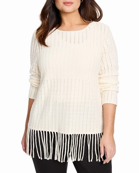 Winter Essentials Drop Shoulder Cut NIC ZOE Plus Beach Walk Sweater