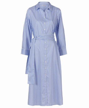 Relax Draping Romantic-Detail Nicola Shirt Dress