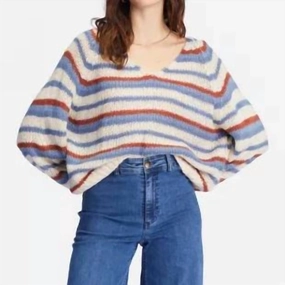 Casual Style No Brainer V-Neck Pullover Sweater In Multi