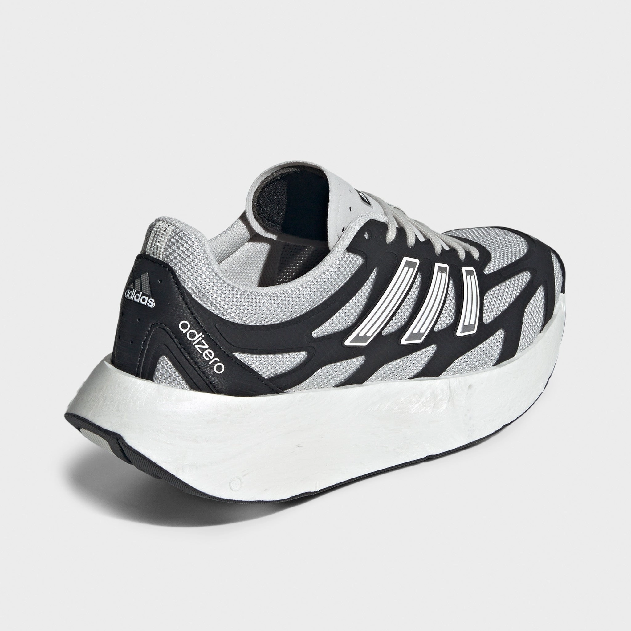 Odor Resistant Lining Sock Like Collar Fit adidas Adizero Aruku Black / White - Grey