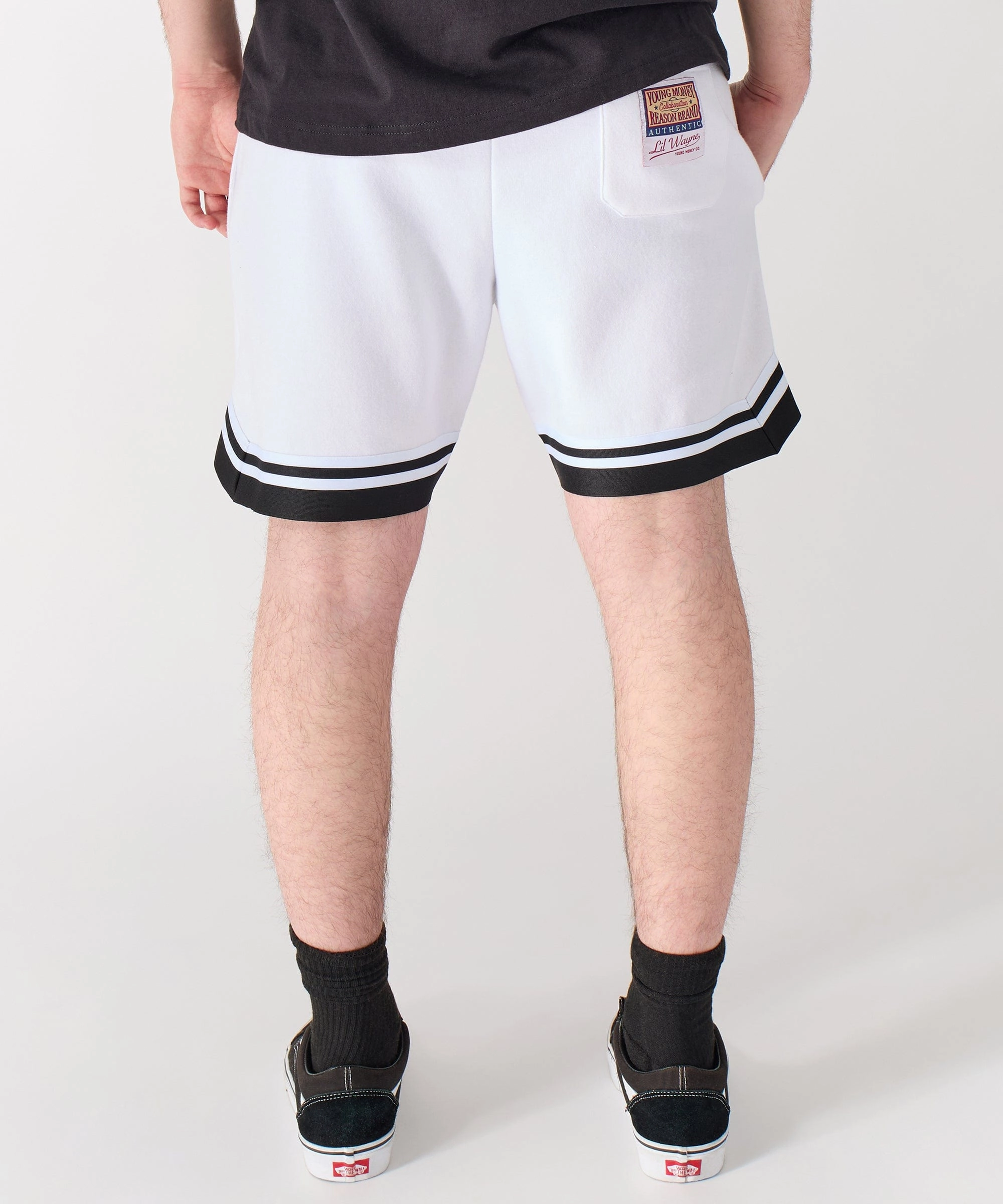 Non Irritating Label Earthy Tone Colorways Lil Wayne Property Of Basketball Shorts - White
