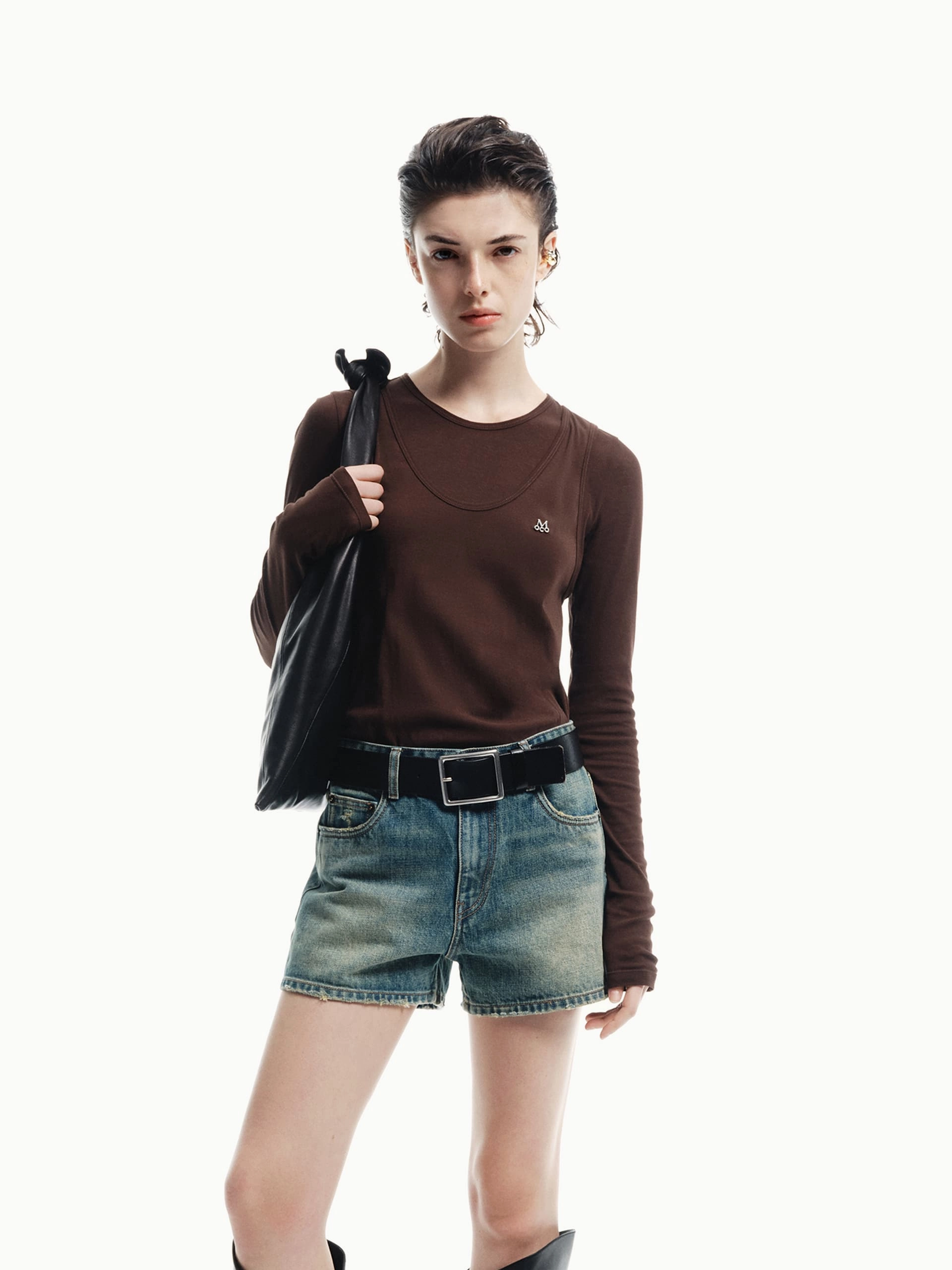Regular Fit Long Sleeve Layered T-shirt