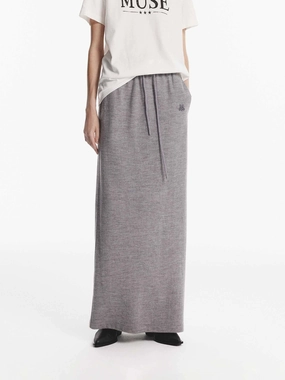 Core Ease Maxi Length Wool Skirt