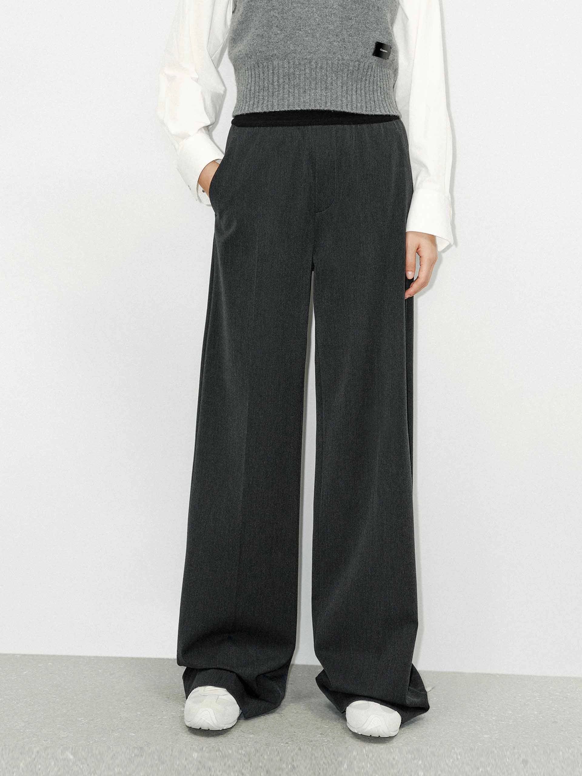 Light Reflective Details Quick Move Elasticated Waist Tailored Pants