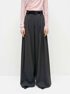 All Fit Wide Leg Belted Pants