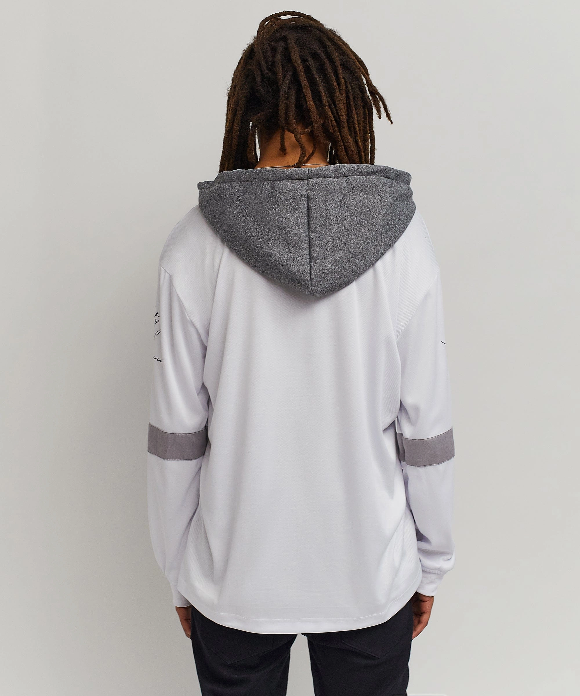 Double Faced Jersey Knit Fade Resistant Coating NY Crossbone Hockey Jersey