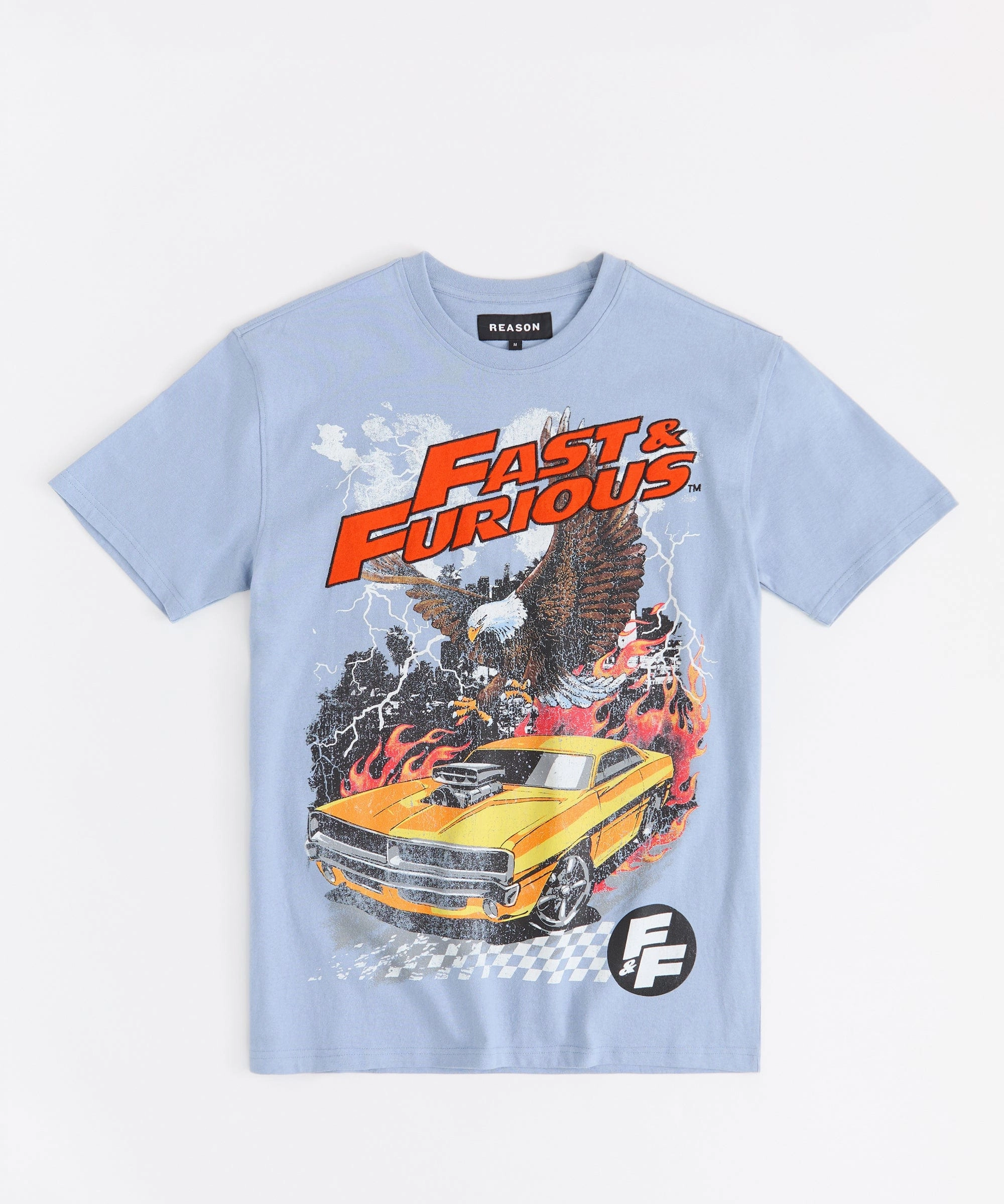 Fast & Furious Short Sleeve Tee - Light Blue MinimalistCut Compression Fit Engineering