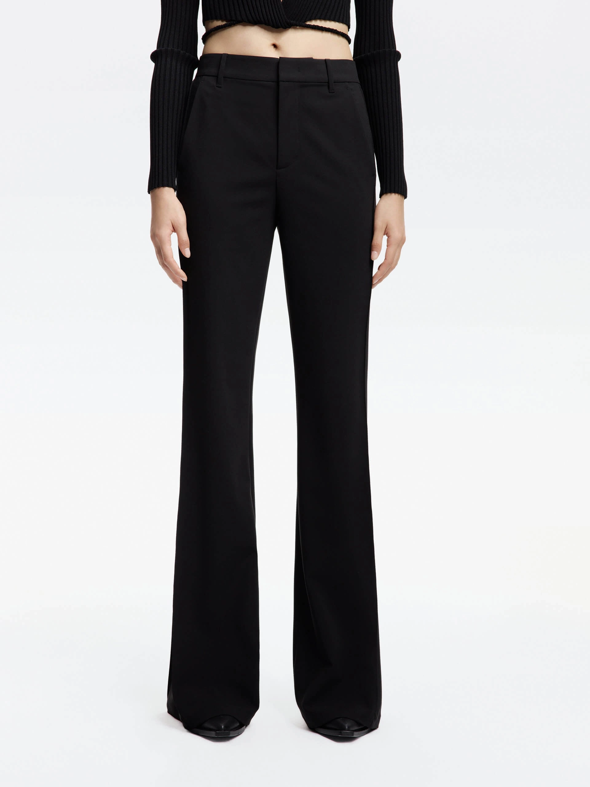 Tailored Straight Leg Trousers Cooling Fabric