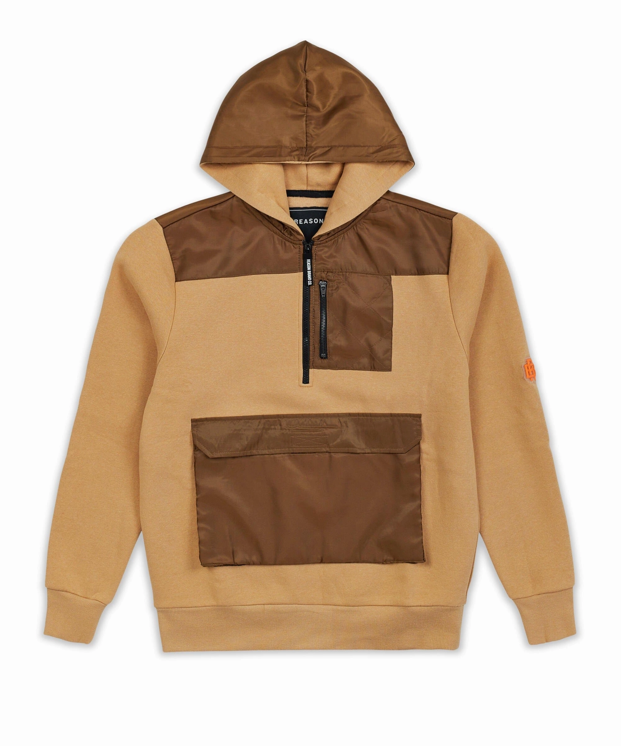 Hypoallergenic Textile Wheaties Cargo Hoodie - Tan