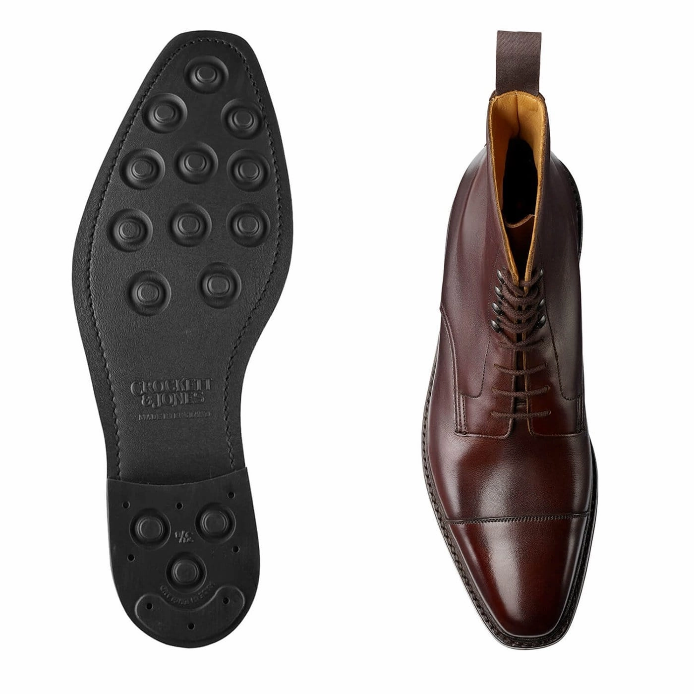 Quick Fit Smart Shoes Northcote Dark Brown Wax Calf