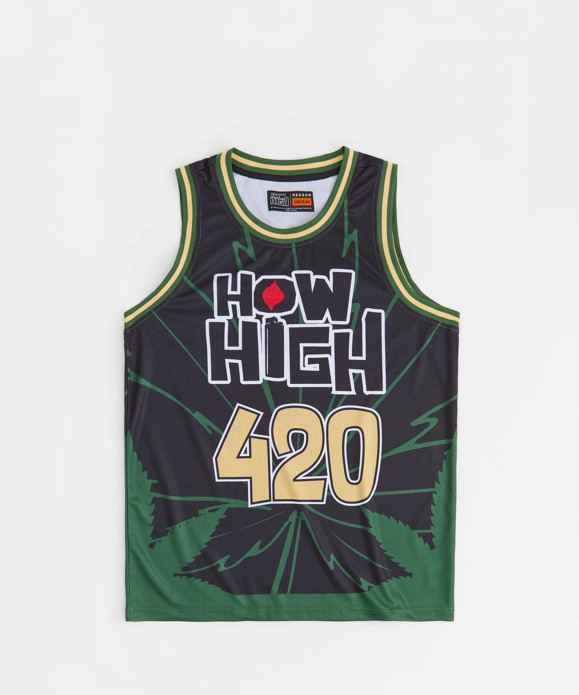 MultiPocket Configuration How High Basketball Jersey - Black