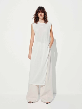 Side Slit Sleeveless Top OEKOTEX Certified Fabric