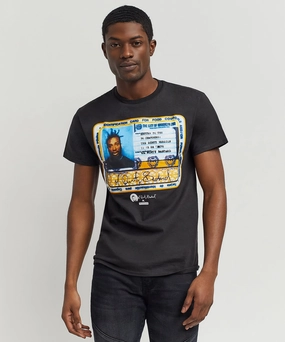 Durable Reinforced Shoulders Stretch Fabric Odb License Tee - Black