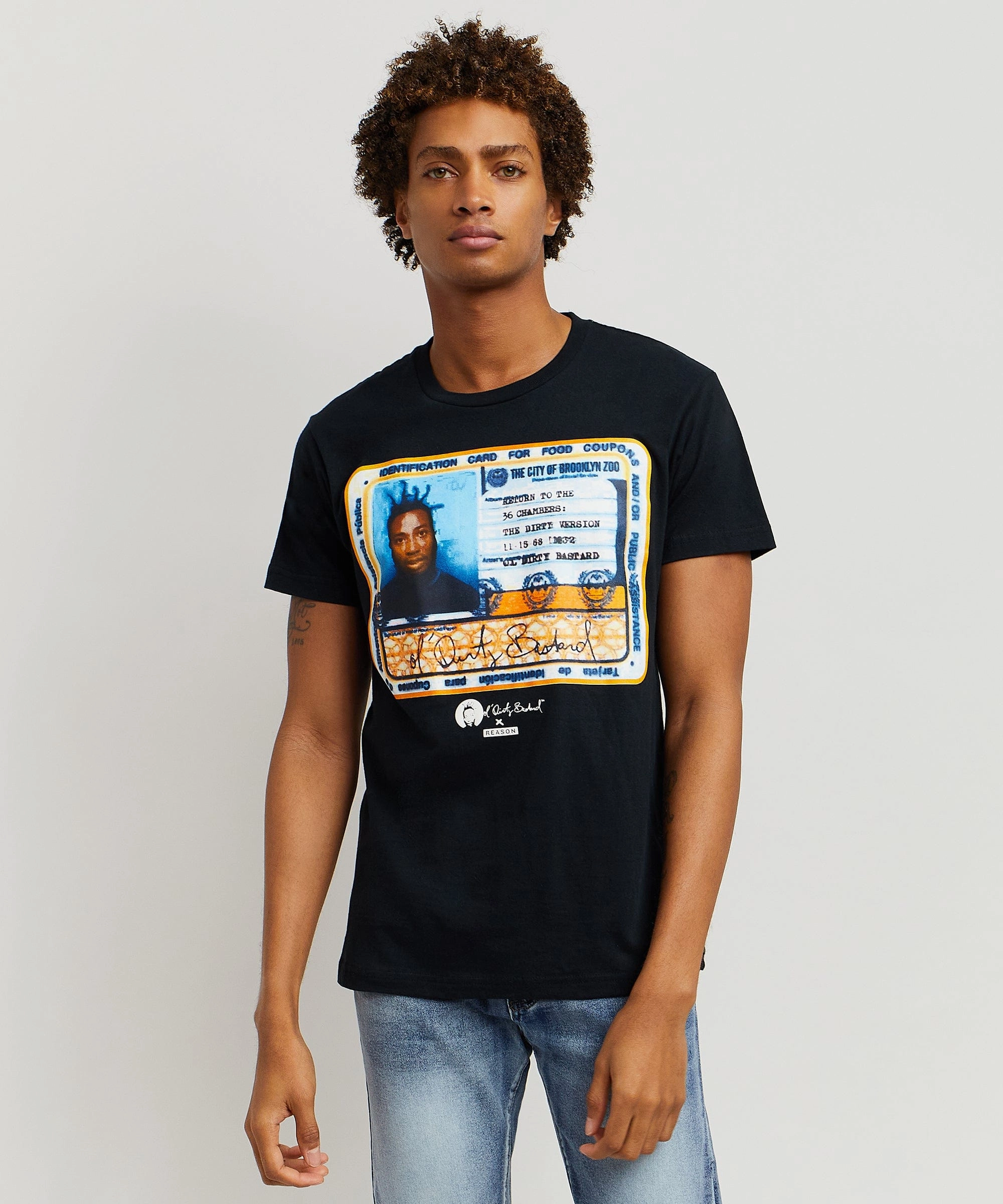 LowProfile Zipper Interlock Stitch Detail Odb License Tee - Black