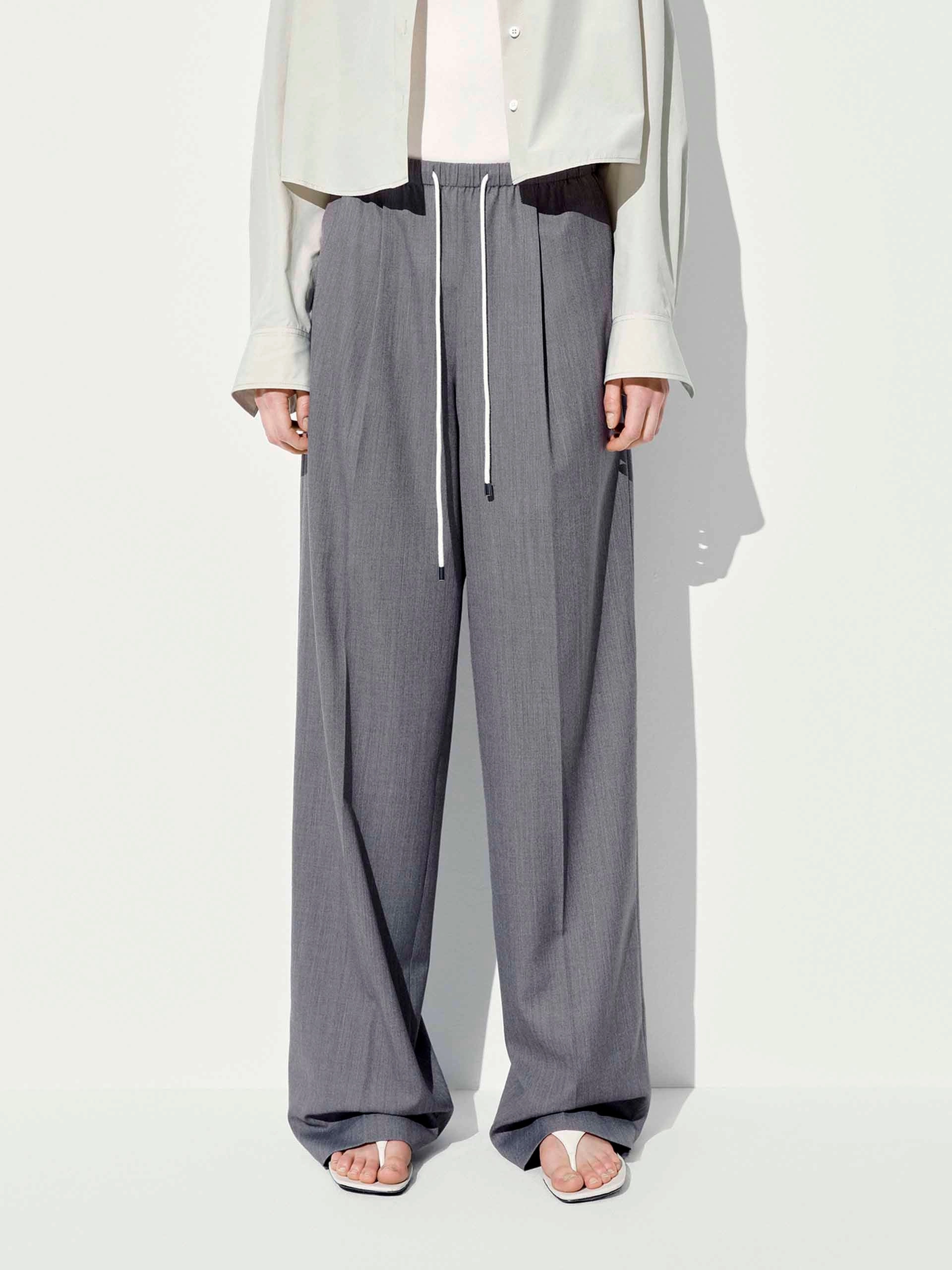 Fast Move Drawstring Straight Cut Trousers