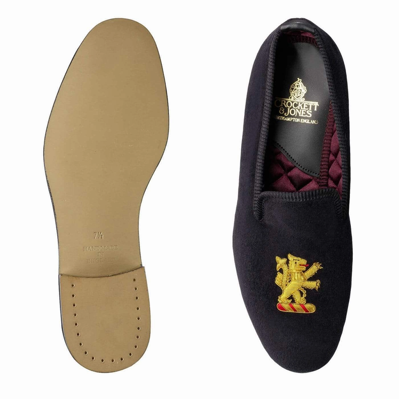 Lion Rampant Black Velvet Quick Comfort Sandals Flexible Grooves
